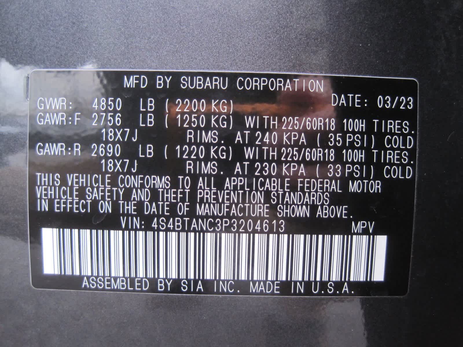 used 2023 Subaru Outback car, priced at $33,215