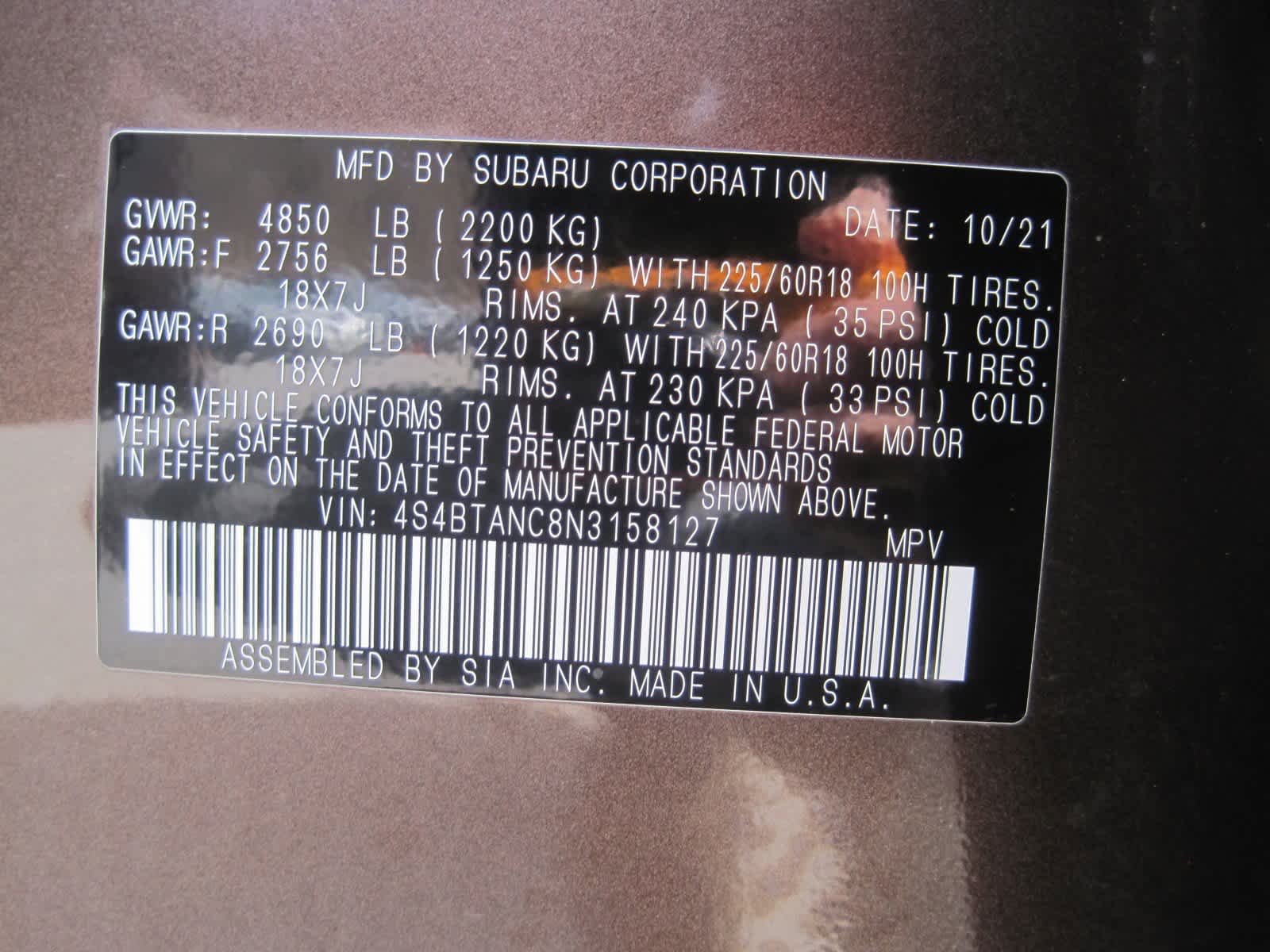 used 2022 Subaru Outback car, priced at $26,749