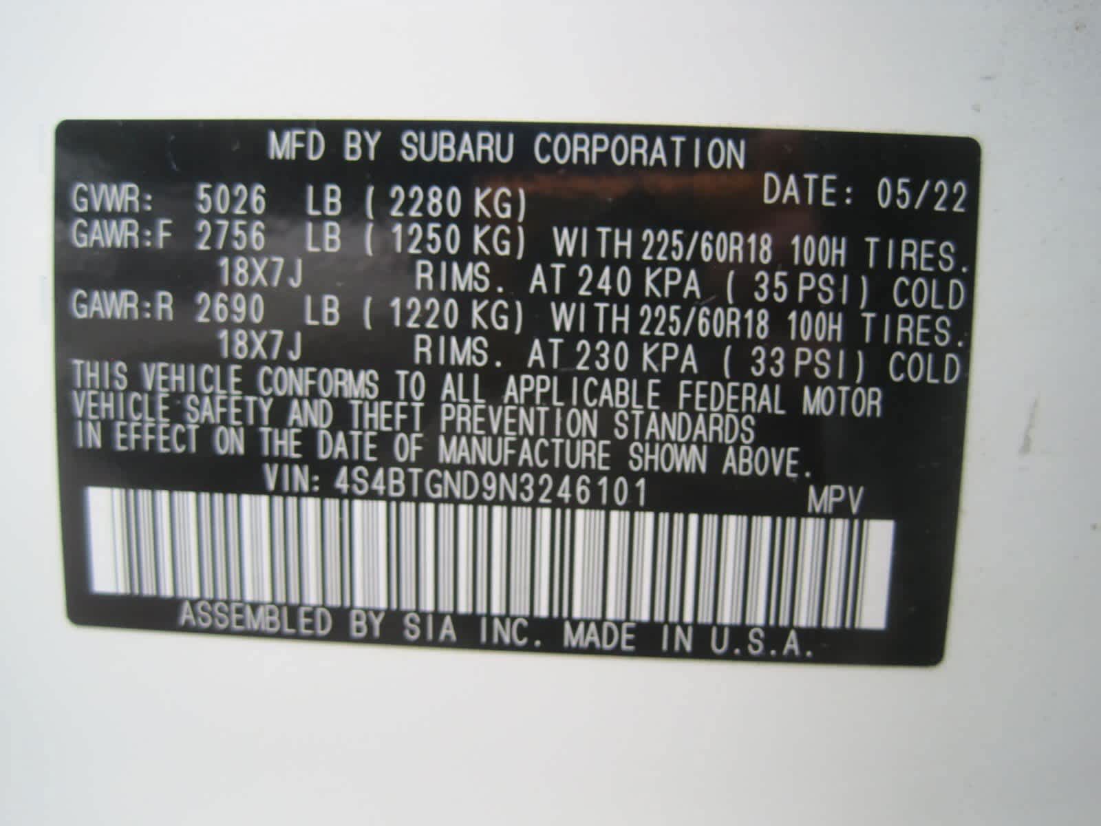 used 2022 Subaru Outback car, priced at $30,017