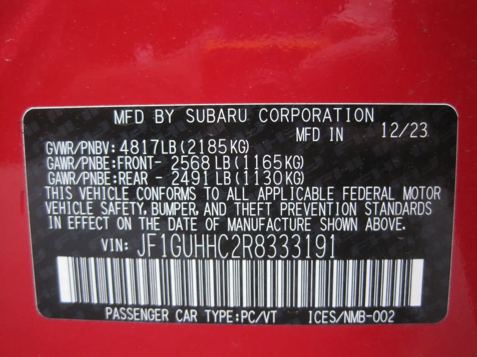 used 2024 Subaru Impreza car, priced at $27,144