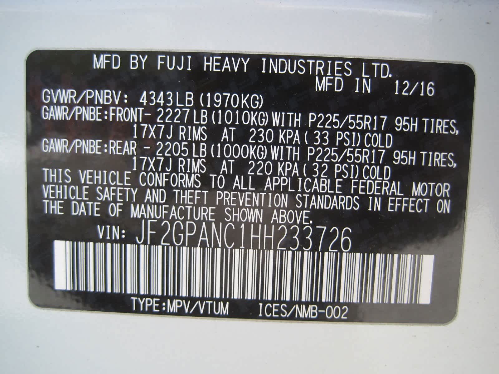 used 2017 Subaru Crosstrek car, priced at $16,562