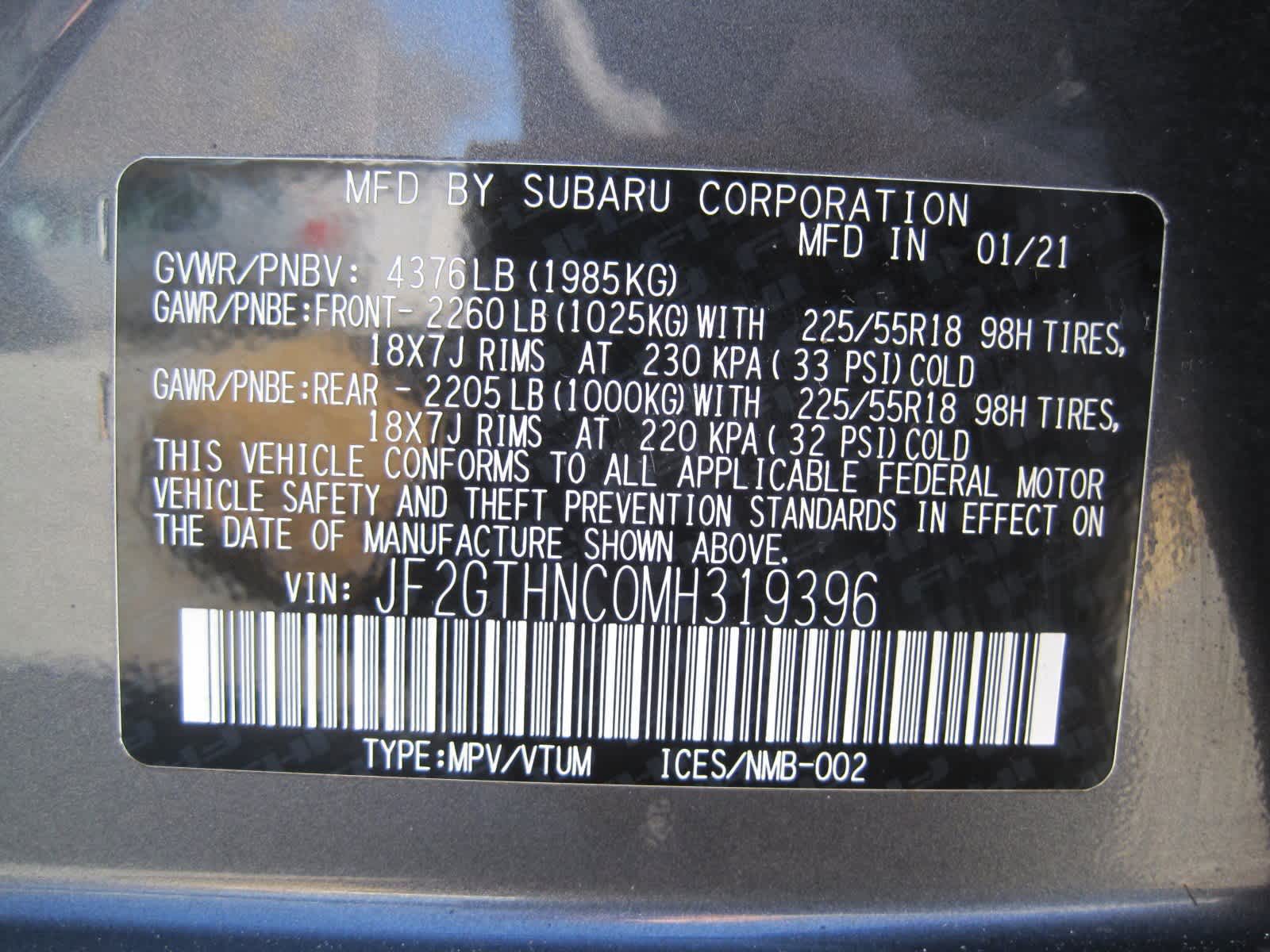 used 2021 Subaru Crosstrek car, priced at $26,867