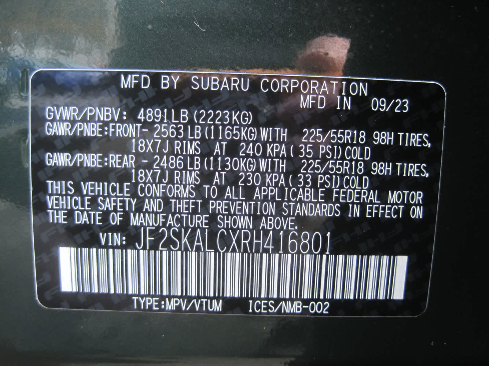 used 2024 Subaru Forester car, priced at $33,343