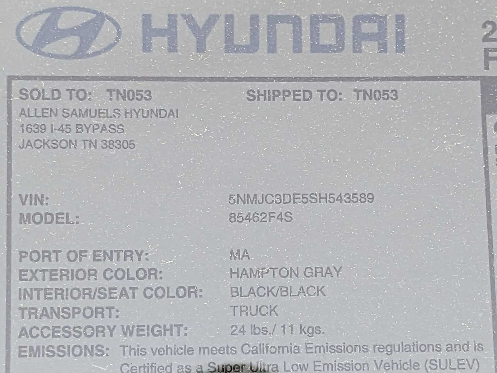 new 2025 Hyundai Tucson car, priced at $33,942