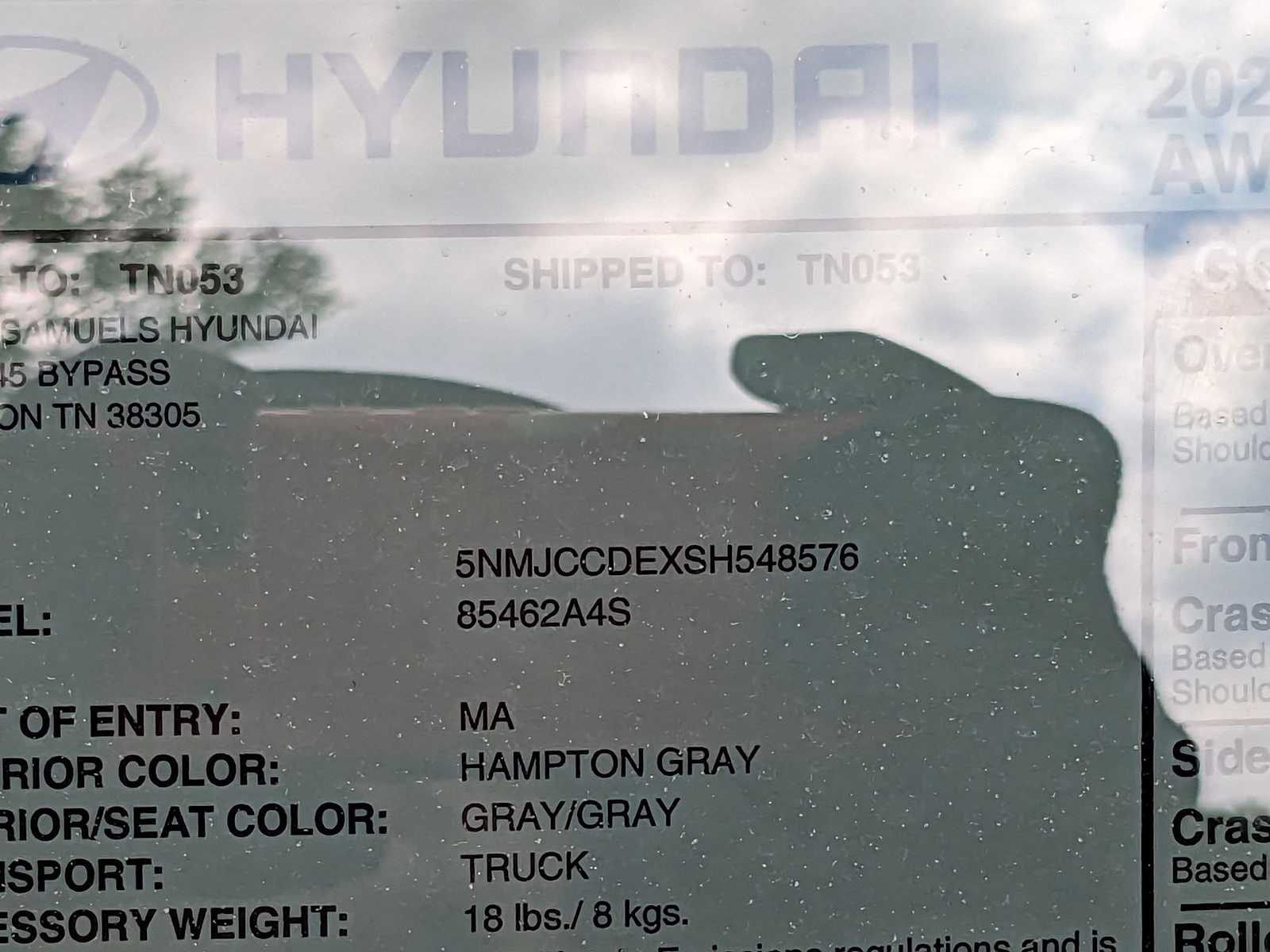 new 2025 Hyundai Tucson car, priced at $35,345