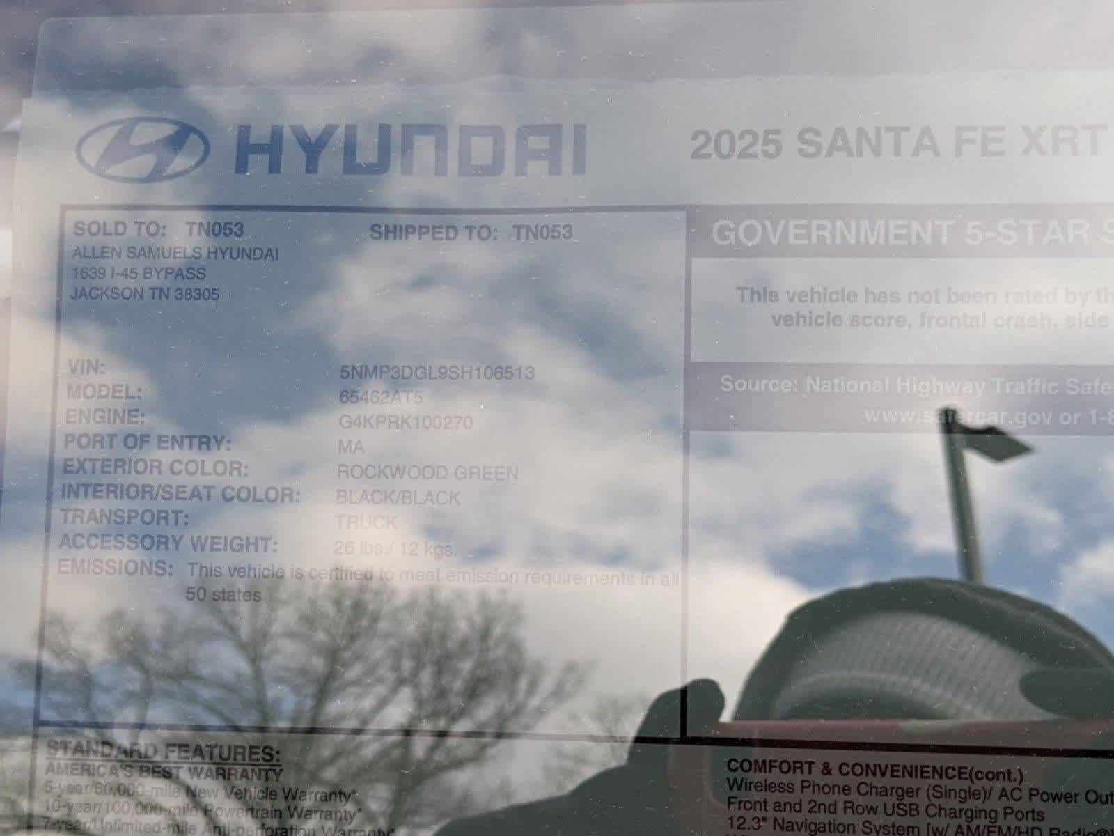 new 2025 Hyundai Santa Fe car, priced at $41,098