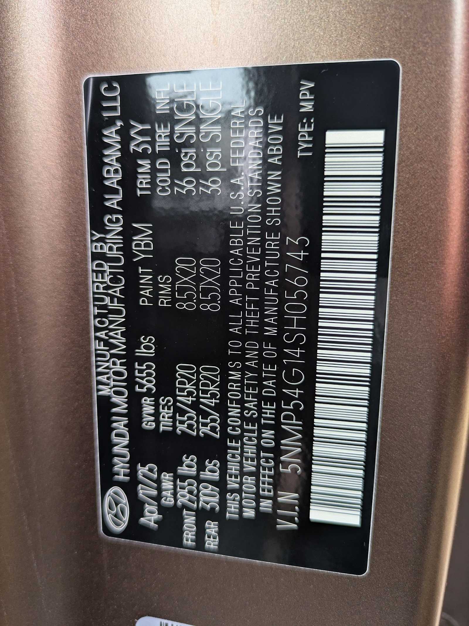 new 2025 Hyundai Santa Fe Hybrid car, priced at $51,430