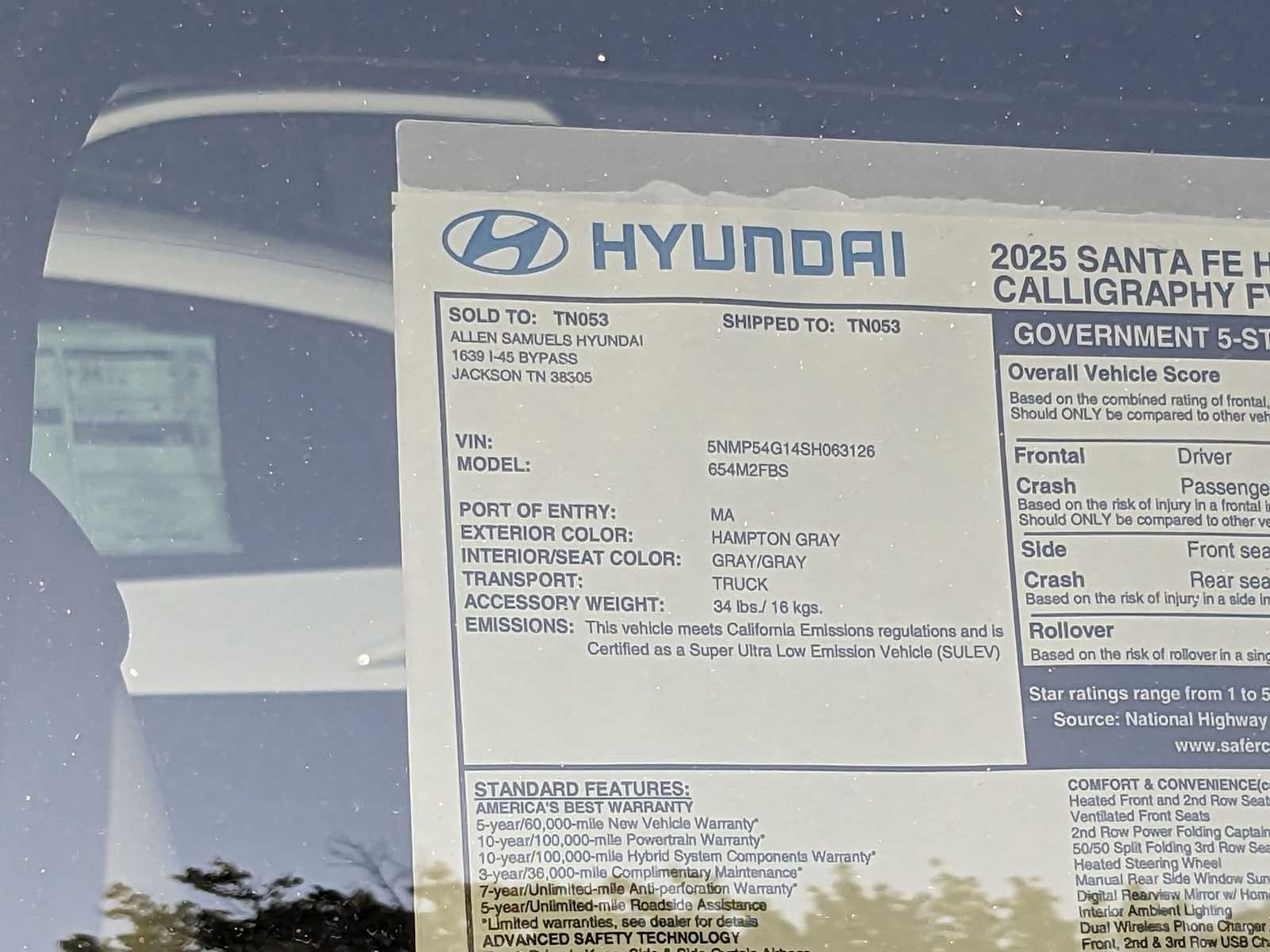 new 2025 Hyundai Santa Fe Hybrid car, priced at $50,260