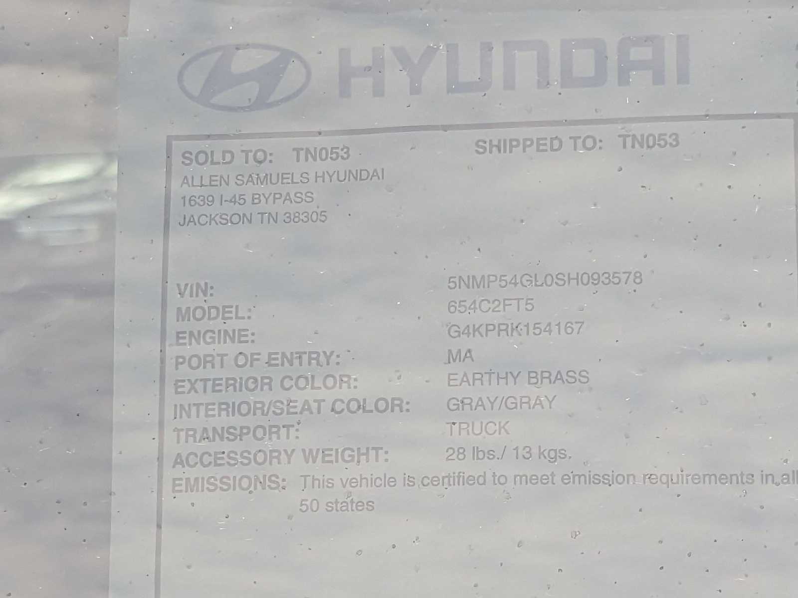 new 2025 Hyundai Santa Fe car, priced at $46,721