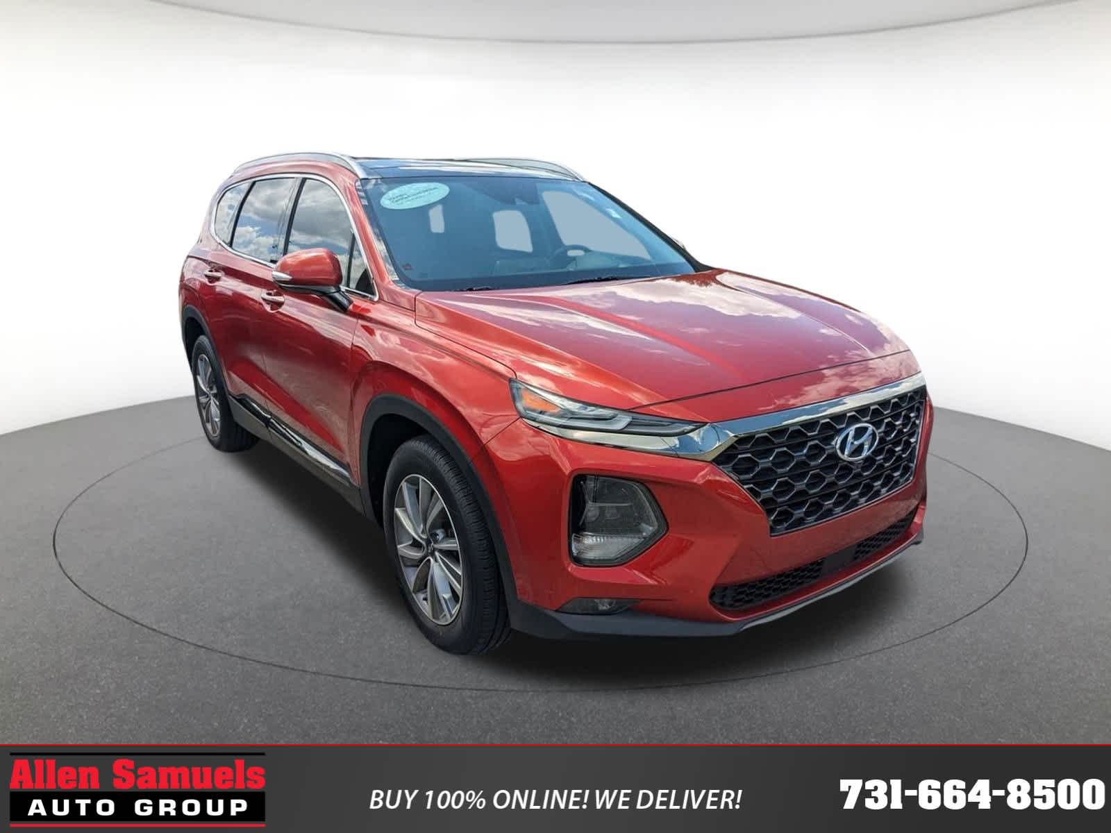 used 2020 Hyundai Santa Fe car, priced at $22,000
