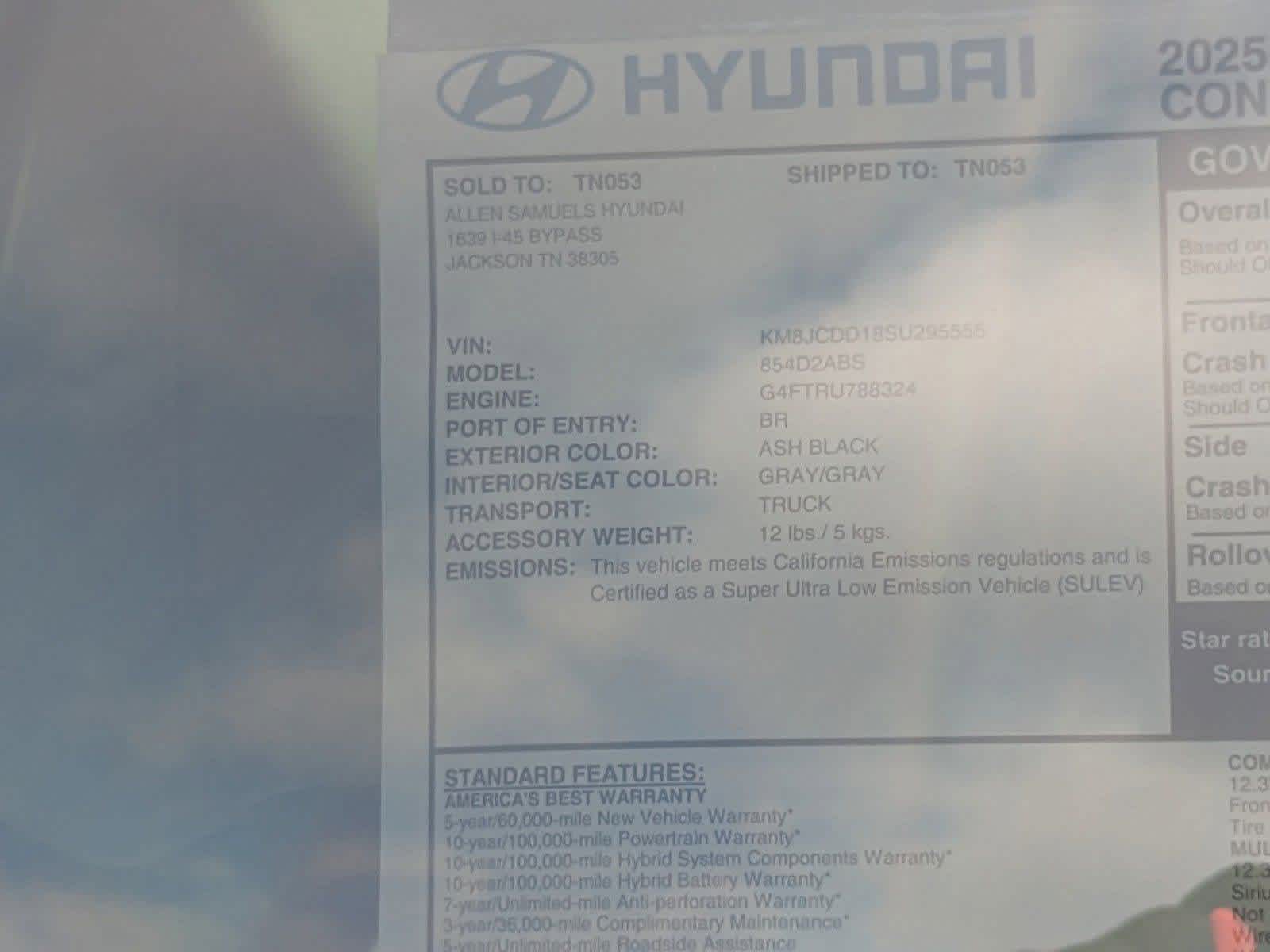 new 2025 Hyundai Tucson Hybrid car, priced at $38,145