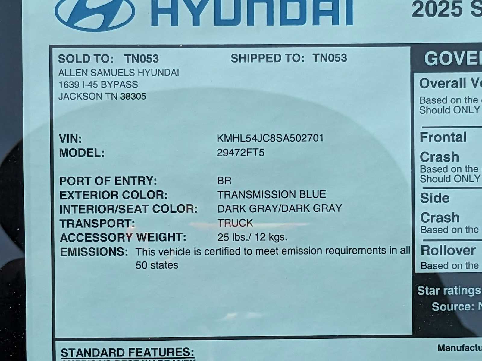 new 2025 Hyundai Sonata car, priced at $37,275