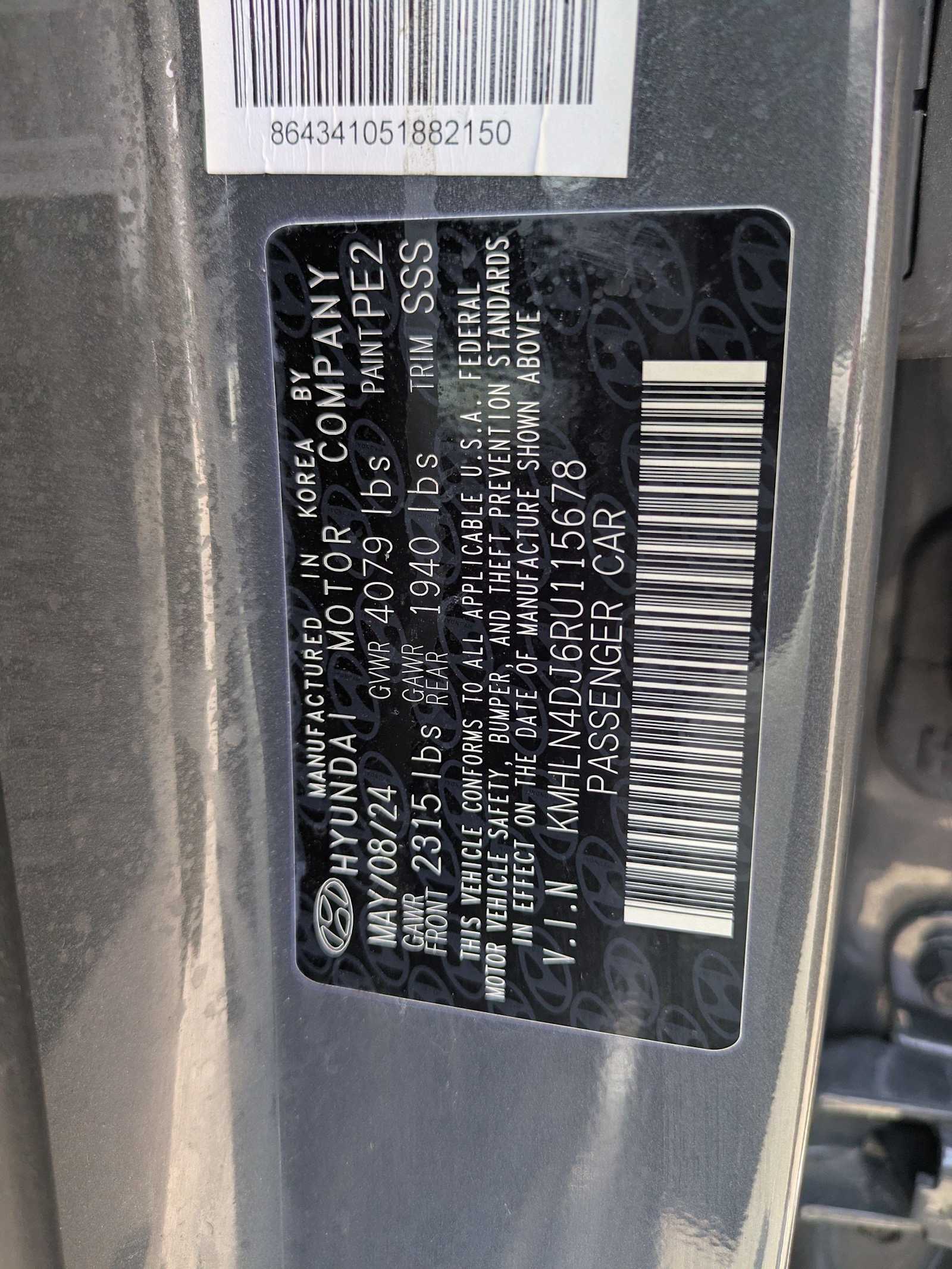 used 2024 Hyundai Elantra Hybrid car, priced at $24,500