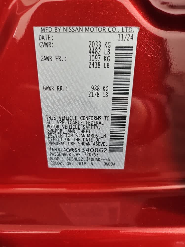 new 2025 Nissan Altima car, priced at $33,999