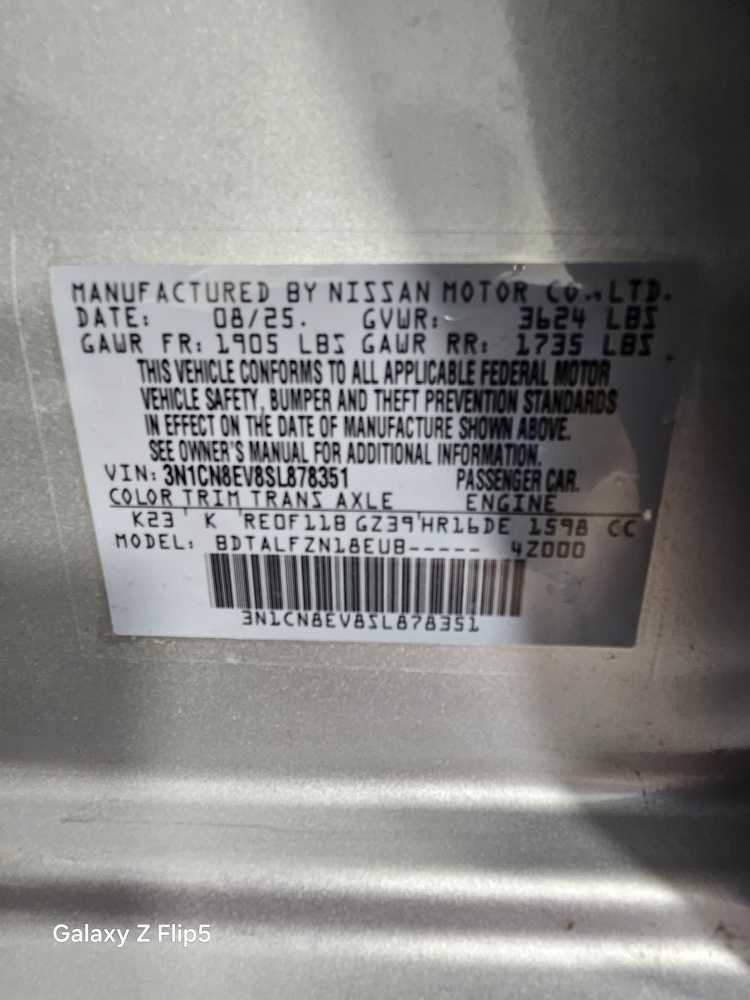 new 2025 Nissan Versa car, priced at $22,299